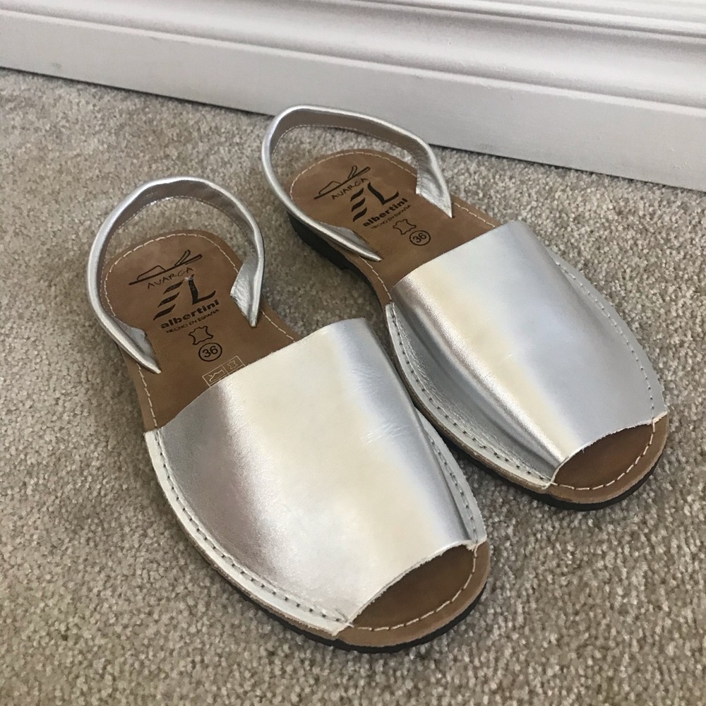 Silver Espadrilles